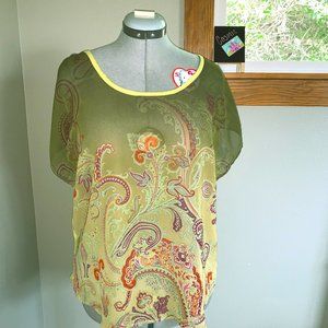 Bobeau Women's Blouse - Super Colorful